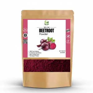Pure Herbs Beetroot Powder – 100% Natural Skin Glow & Lip Tint Powder (100g)