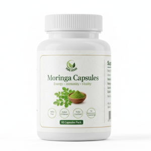 Moringa Capsules 60 Count – 100% Pure Herbal Moringa Leaf Extract | Boost Energy, Strength & Immunity