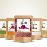 5 in 1 Herbal Face Care Combo – Orange Peel, Rice, Multani Mitti, Neem & Rose Powder | 100% Natural Skin Glow Pack