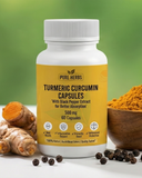 Turmeric Curcumin Capsules 500 mg With Black Pepper Extract for Better Absorption 60 Capsules | 100% Herbal Supplement