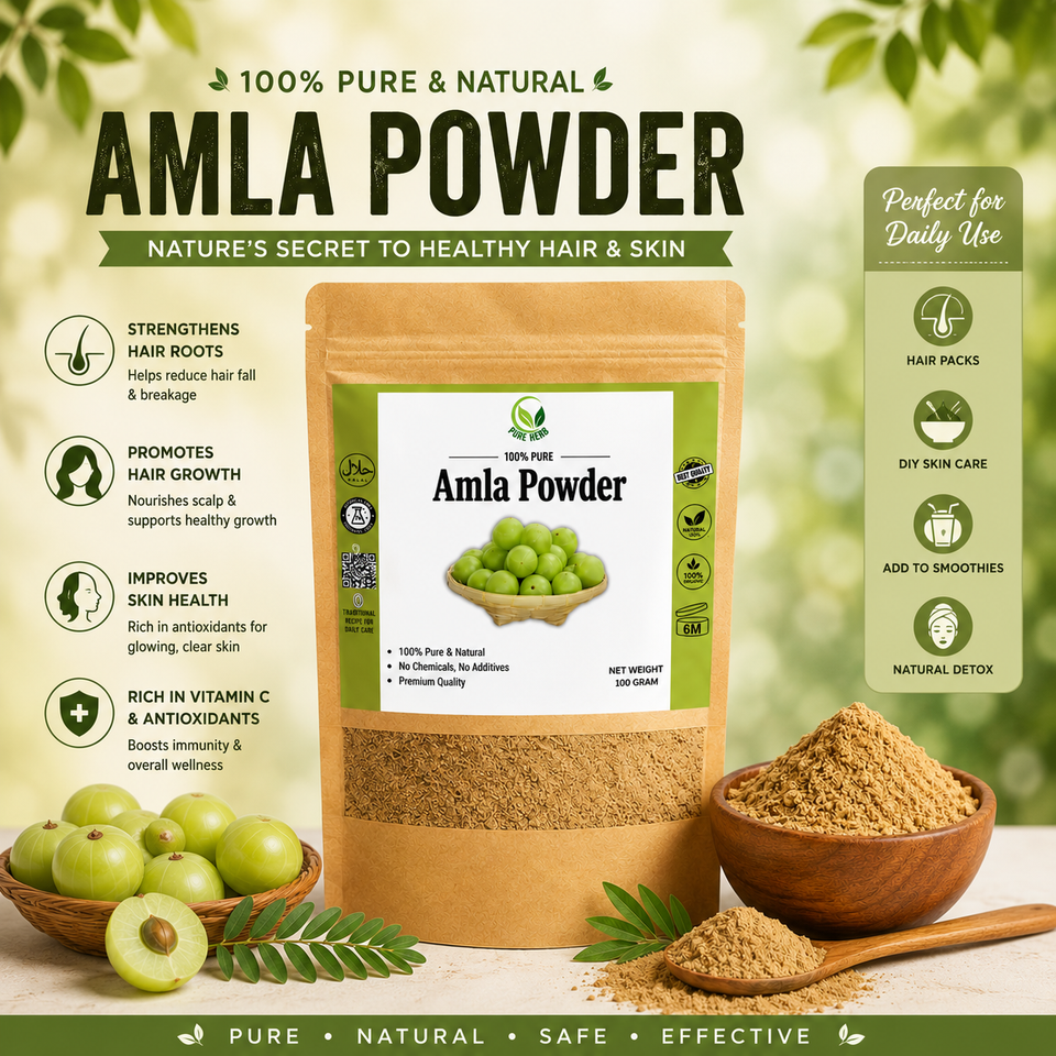 Amla Powder 100g | 100% Natural Hair Care Herb