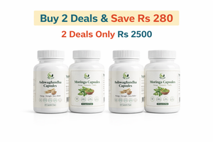 Ashwagandha + Moringa Capsules Combo – Buy 2 Deals & Save Big