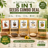 5 in 1 Seeds Combo — Nature's Complete Wellness Pack