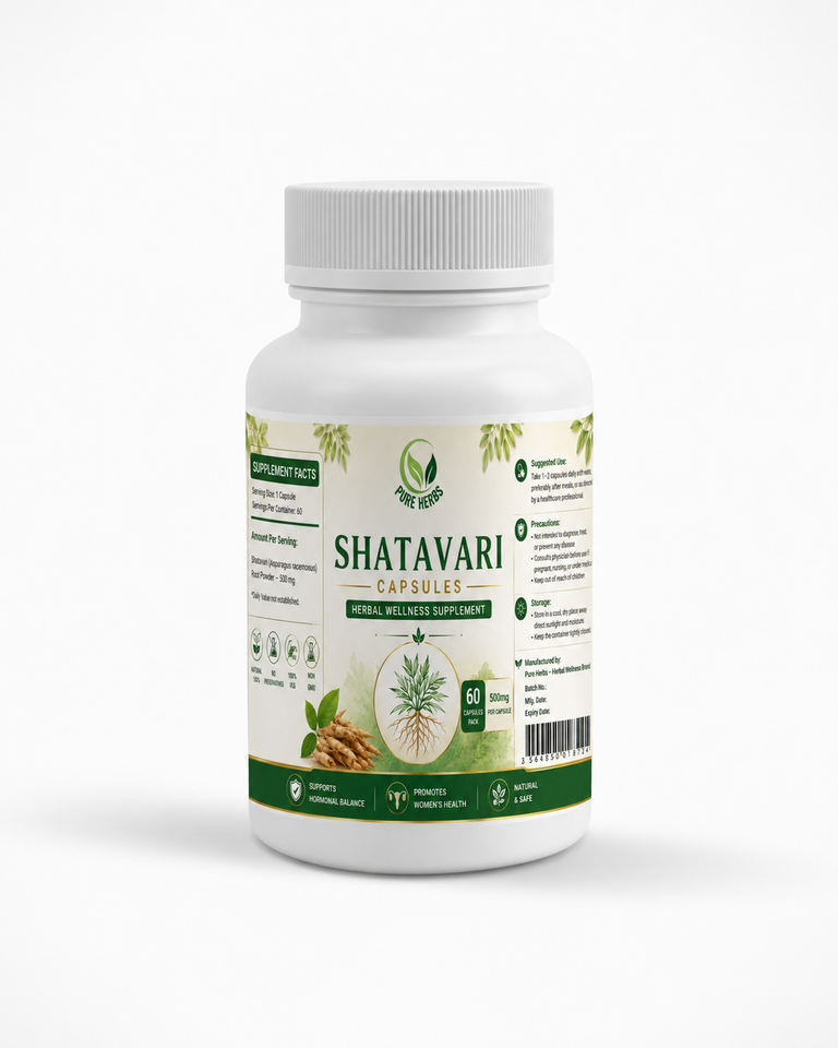 Shatavari Capsules 60s | Natural Hormonal Balance & Women’s Wellness Supplement