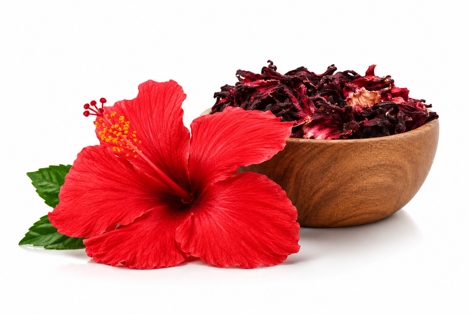Dry Hibiscus Flower 50g | Hibiscus Flower Dry | Natural Hibiscus Leaves | Premium Quality Dry Hibiscus for Tea & Hair Care