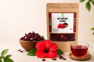 Dry Hibiscus Flower 50g | Hibiscus Flower Dry | Natural Hibiscus Leaves | Premium Quality Dry Hibiscus for Tea & Hair Care