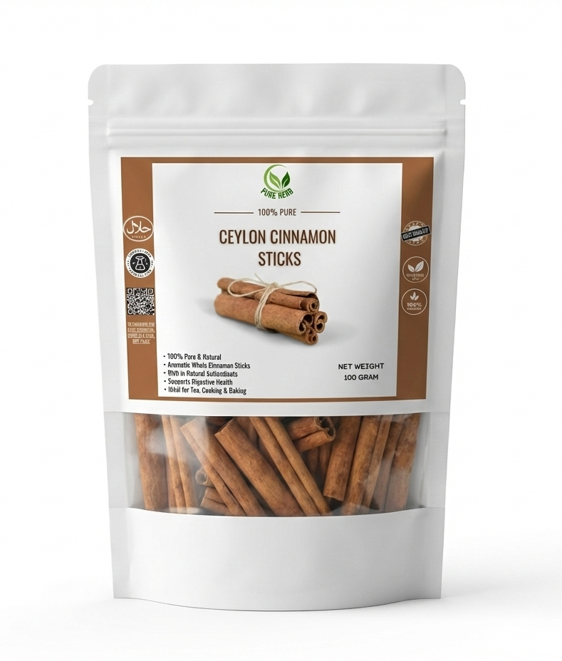 Ceylon Cinnamon Sticks (Dar Chini) – 100g