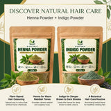 Natural Hair Colour Duo – Henna & Indigo Powder 2 x 100g