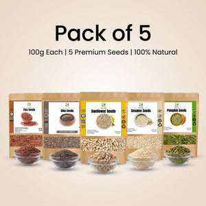5 in 1 Seeds Combo — Nature's Complete Wellness Pack
