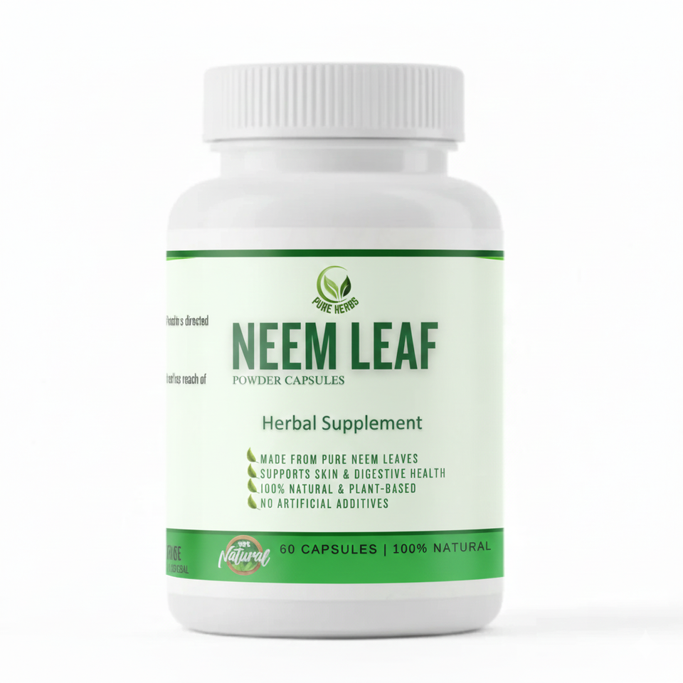 Neem Capsules – 100% Natural Neem Extract (60 Capsules Jar)