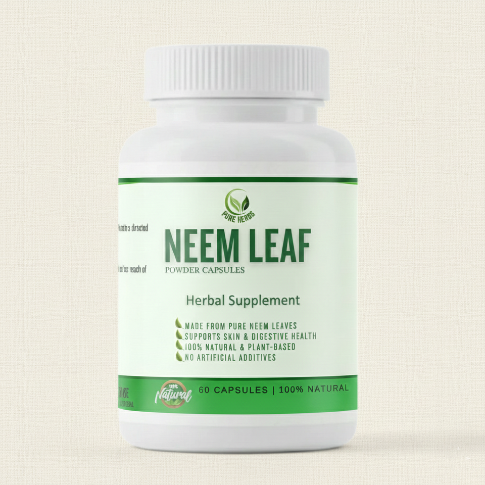 Neem Capsules – 100% Natural Neem Extract (60 Capsules Jar)