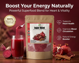 Super Blend Powder – Beetroot, Pomegranate Peel & Cinnamon | Energy, Blood Health & Glow Support