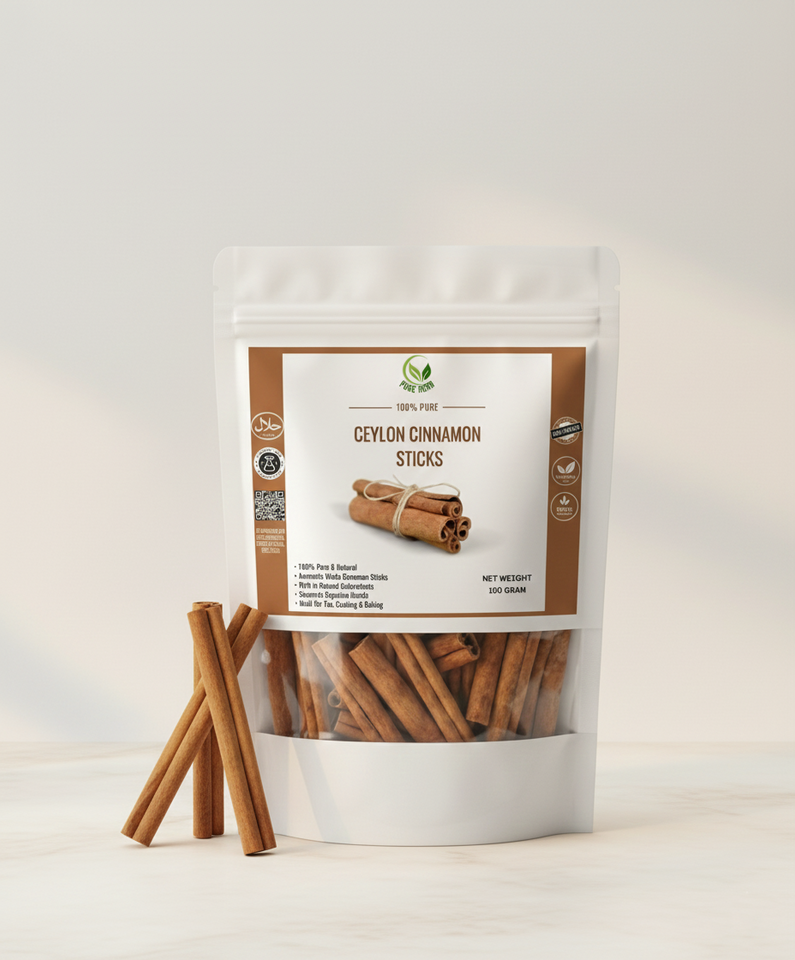 Ceylon Cinnamon Sticks (Dar Chini) – 100g