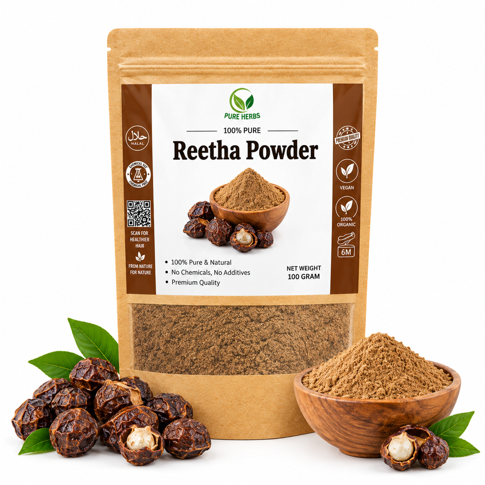 Reetha Powder 100g | Natural Herbal Hair Cleanser