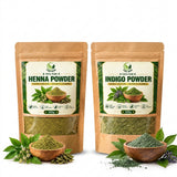 Natural Hair Colour Duo – Henna & Indigo Powder 2 x 100g
