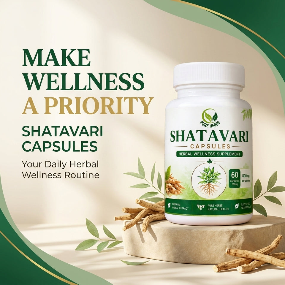 Shatavari Capsules – 60 Caps | Women's Wellness Support