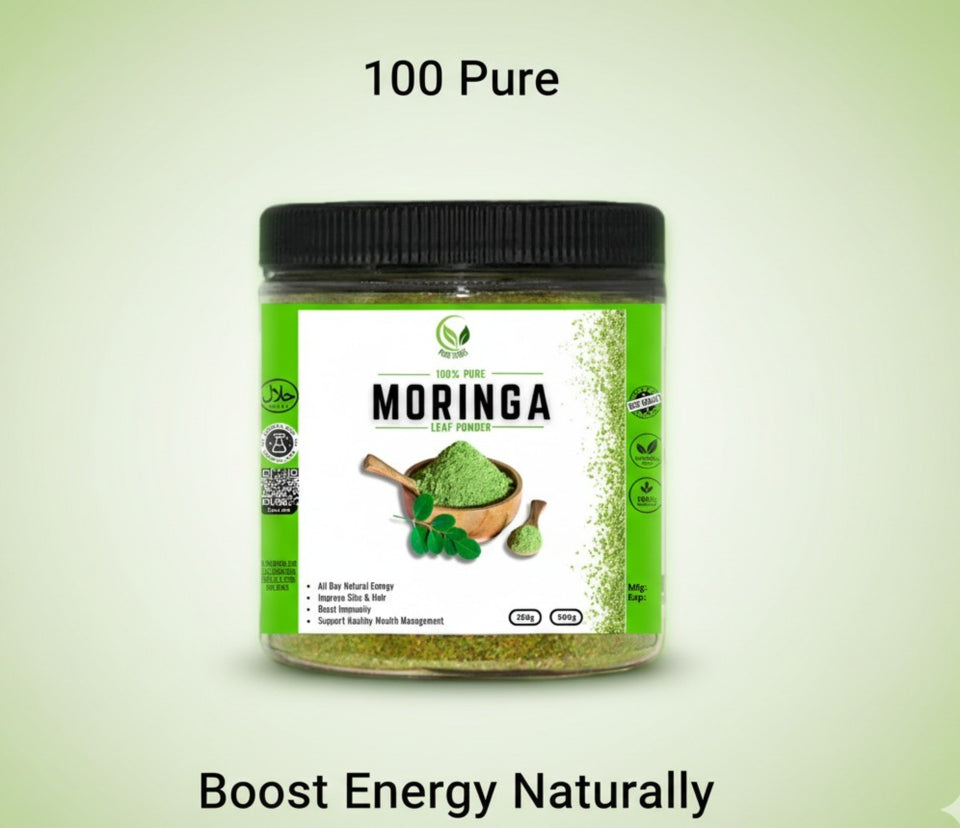Moringa Organic Refined Fresh Leaf Powder 500 Grams