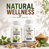 Shatavari + Ashwagandha Wellness Combo — 500mg | 60+60 Capsules